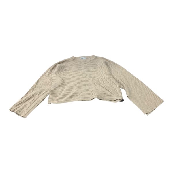 Top Long Sleeve By Pink Rose In Beige, Size: L Supply