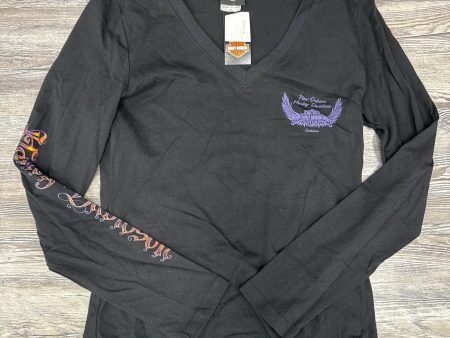 Top Long Sleeve By Harley Davidson In Black, Size: Xl Sale