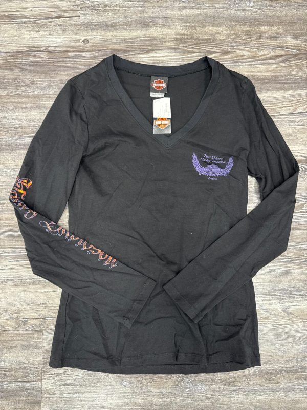 Top Long Sleeve By Harley Davidson In Black, Size: Xl Sale