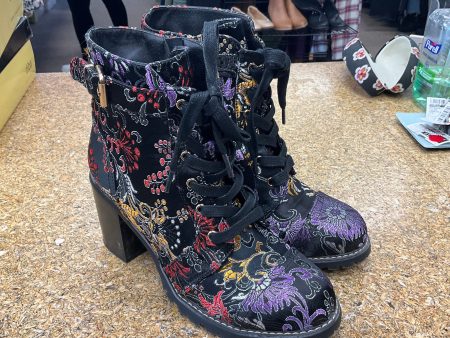 Boots Combat By Diba In Floral Print, Size: 9 For Cheap