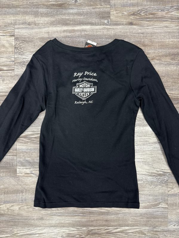 Top Long Sleeve By Harley Davidson In Black, Size: M Hot on Sale