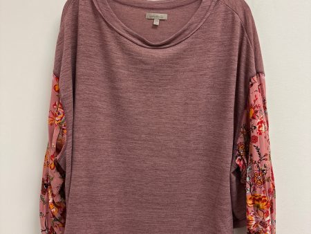 Top Long Sleeve By Wonderly In Pink, Size: Xl on Sale