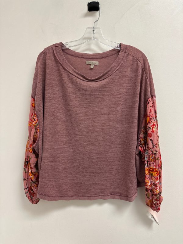 Top Long Sleeve By Wonderly In Pink, Size: Xl on Sale