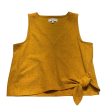 Top Sleeveless By Madewell In Yellow, Size: S Fashion