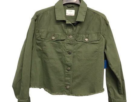 Jacket Denim By Old Navy In Green, Size:M Hot on Sale