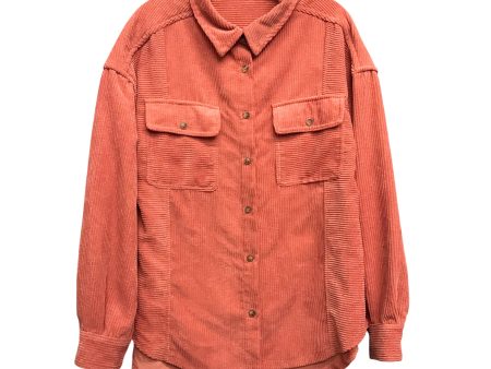 Jacket Shirt By Altard State In Orange, Size:L on Sale