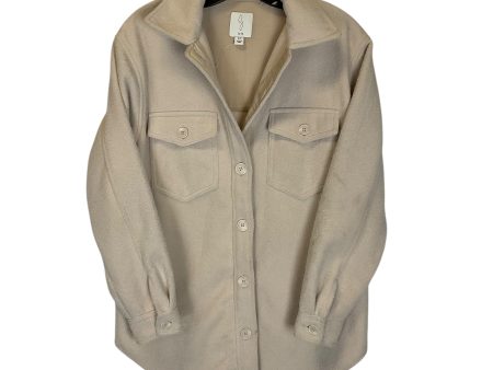 Jacket Shirt By Joie In Cream, Size: S Discount