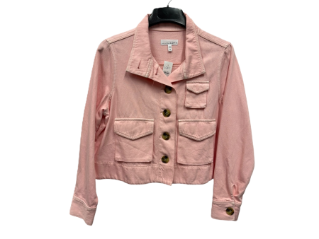 Jacket Denim By Loft In Pink, Size: M For Cheap