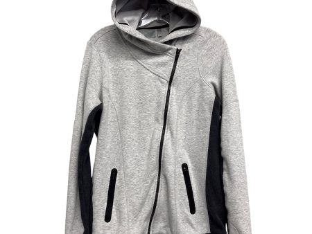 Athletic Jacket By Athleta In Grey, Size:S Hot on Sale