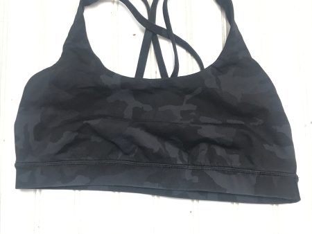 Athletic Bra By Lululemon In Black & Grey, Size: 10 For Sale