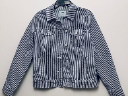 Jacket Denim By Old Navy In Striped Pattern, Size: S Online now