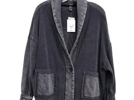 Jacket Shirt By Forever 21 In Black, Size:S Online Hot Sale