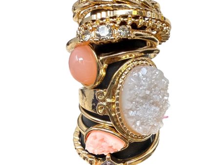 Ita Druzy Statement Ring Set By Francesca s, Size: 10 Piece Set Hot on Sale