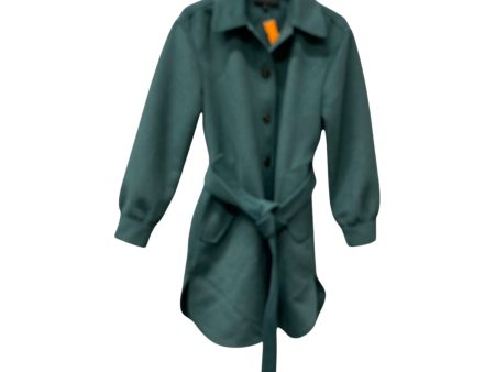 Coat Trench Coat By Ann Taylor In Green, Size:S Online