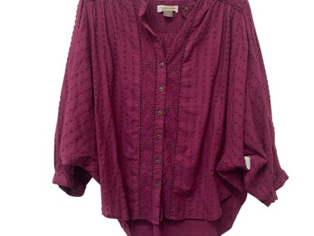 Top 3 4 Sleeve By Pilcro In Purple, Size: S Supply