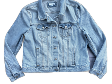 Jacket Denim By Loft In Blue Denim, Size: Xl Discount