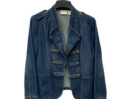 Jacket Denim By Chicos In Blue, Size:L Cheap