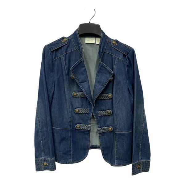 Jacket Denim By Chicos In Blue, Size:L Cheap