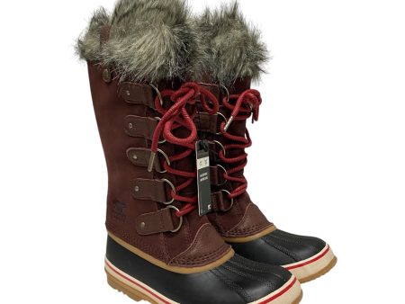 Boots Snow By Sorel In Maroon, Size:8 Hot on Sale