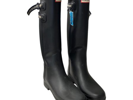 Boots Rain By Hunter In Black, Size:9 For Discount