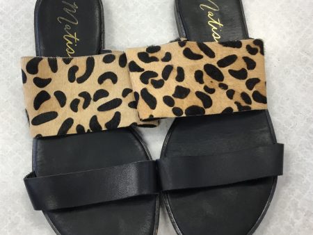 Sandals Flats By Matisse In Animal Print, Size: 8 on Sale