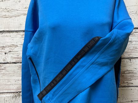 Athletic Sweatshirt Hoodie By Adidas In Blue, Size: M Supply