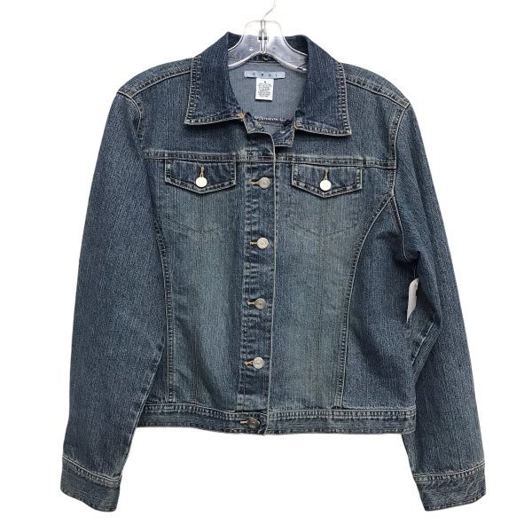 Jacket Denim By Cabi In Blue Denim, Size:M on Sale