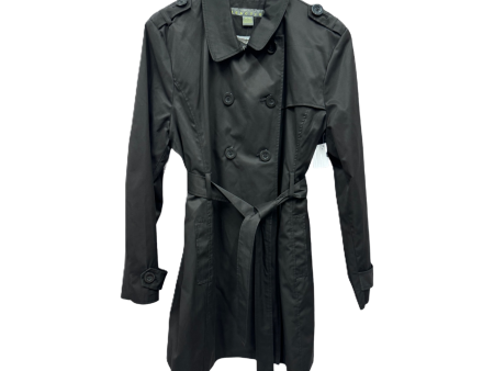 Black Coat Raincoat By Kenneth Cole Reaction, Size: 1x on Sale