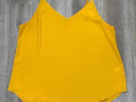 Blouse Sleeveless By SANDY AND SID In Yellow, Size: L on Sale