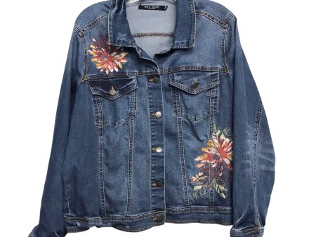 Jacket Denim By Max Studio In Blue Denim, Size:1X Online