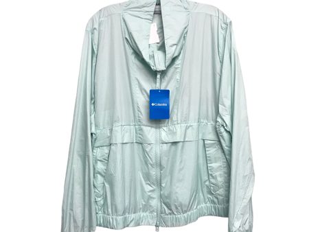 Athletic Jacket By Columbia In Aqua, Size:3X For Discount