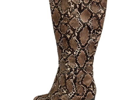 Boots Knee Heels By A New Day In Animal Print, Size: 7.5 Cheap