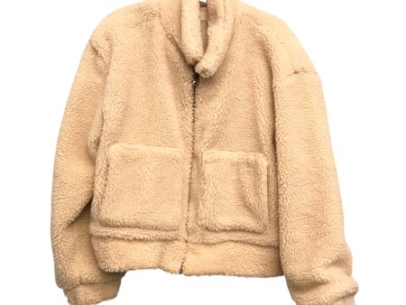 TAN JACKET FAUX FUR & SHERPA by THREAD AND SUPPLY Size:M For Sale