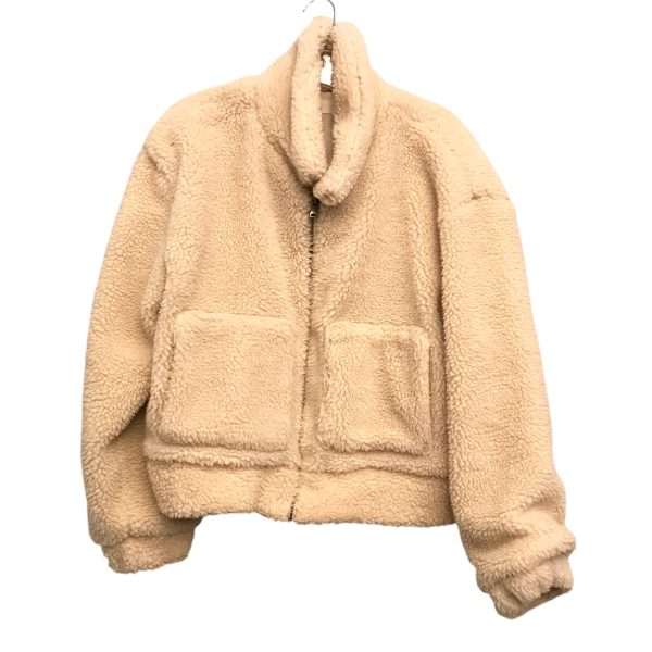 TAN JACKET FAUX FUR & SHERPA by THREAD AND SUPPLY Size:M For Sale