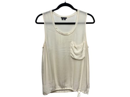 Blouse Sleeveless By Theory In Cream, Size:S Discount